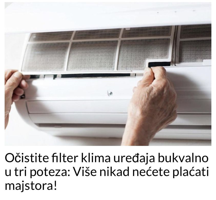 Očistite filter klima uređaja bukvalno u tri poteza: Više nikad nećete plaćati majstora!