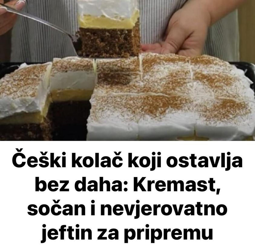 Češki kolač koji ostavlja bez daha: Kremast, sočan i nevjerovatno jeftin za pripremu